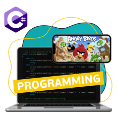 Программирование на C#. Удивительный мир 2D-игр - КИБЕРшкола программирования для детей, компьютерные курсы для школьников, начинающих и подростков - KIBERone г. Химки